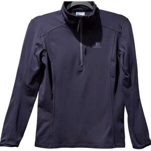 Salomon Discovery 1/2 Zip‎ Midlayer AdvancedSkin Warm Dark Purple Size Small